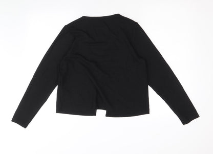 Womens UK Size L Divided by H&M Black Cropped Blouse