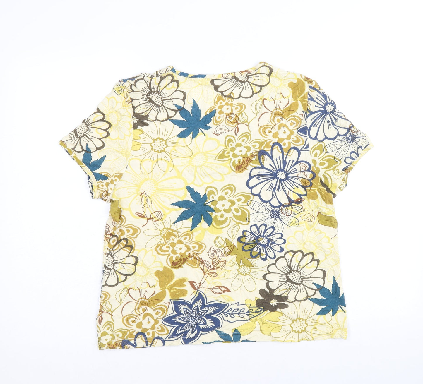 Womens UK Size L Klass Yellow Basic T-Shirt