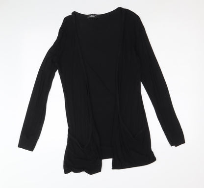 Womens UK Size M Star Black Cardigan Jumper