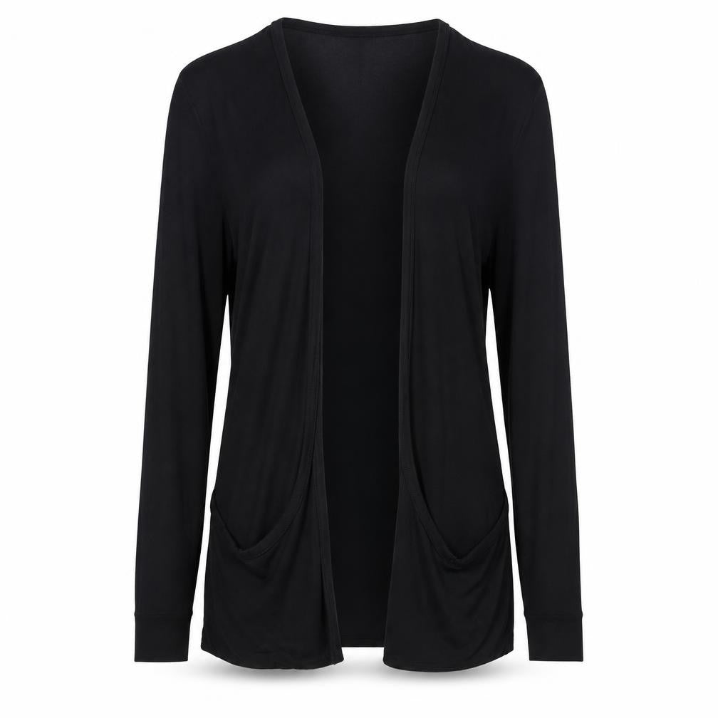 Womens UK Size M Star Black Cardigan Jumper
