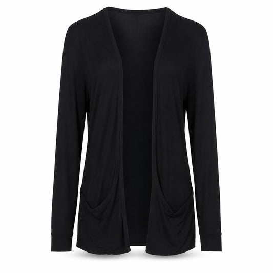 Womens UK Size M Star Black Cardigan Jumper