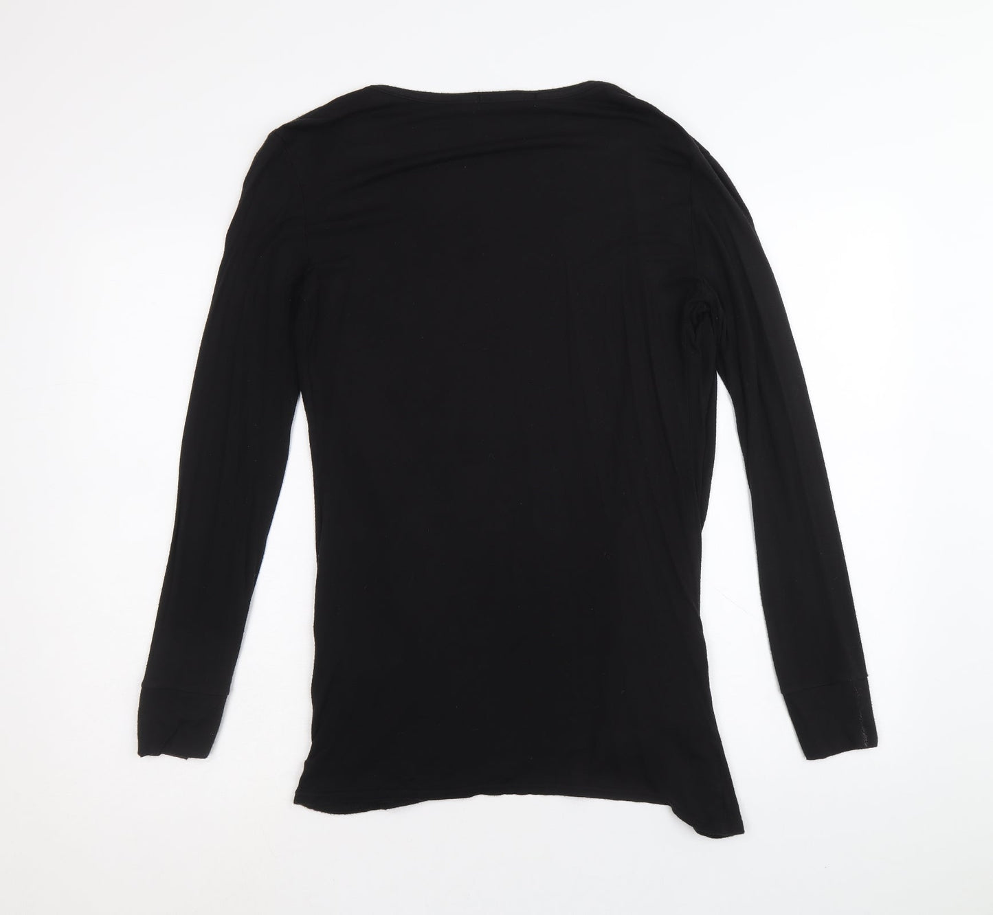 Womens UK Size M Star Black Cardigan Jumper