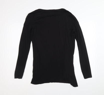 Womens UK Size M Star Black Cardigan Jumper