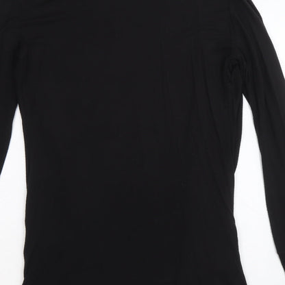 Womens UK Size M Star Black Cardigan Jumper