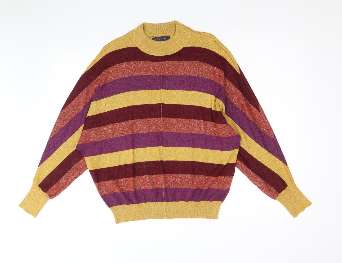 Womens UK Size M Marks and Spencer Multicoloured Pullover Jumper