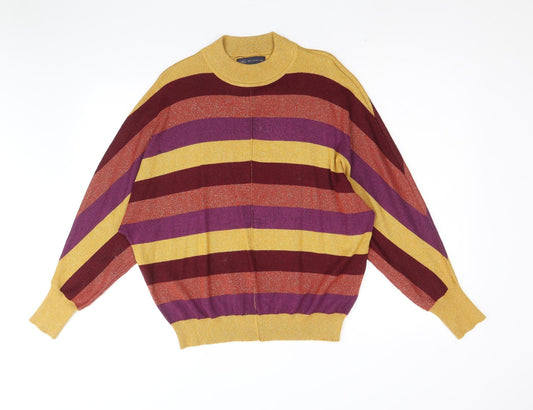 Womens UK Size M Marks and Spencer Multicoloured Pullover Jumper