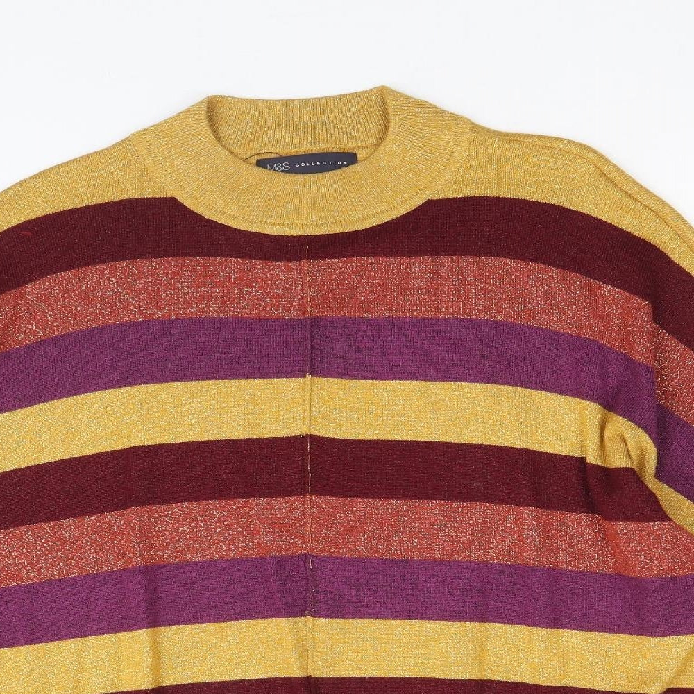 Womens UK Size M Marks and Spencer Multicoloured Pullover Jumper