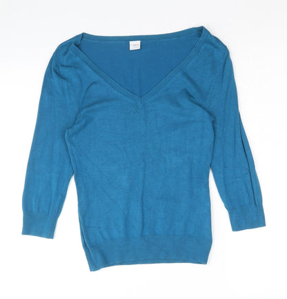 Womens UK Size 8 New Look Blue Pullover Jumper
