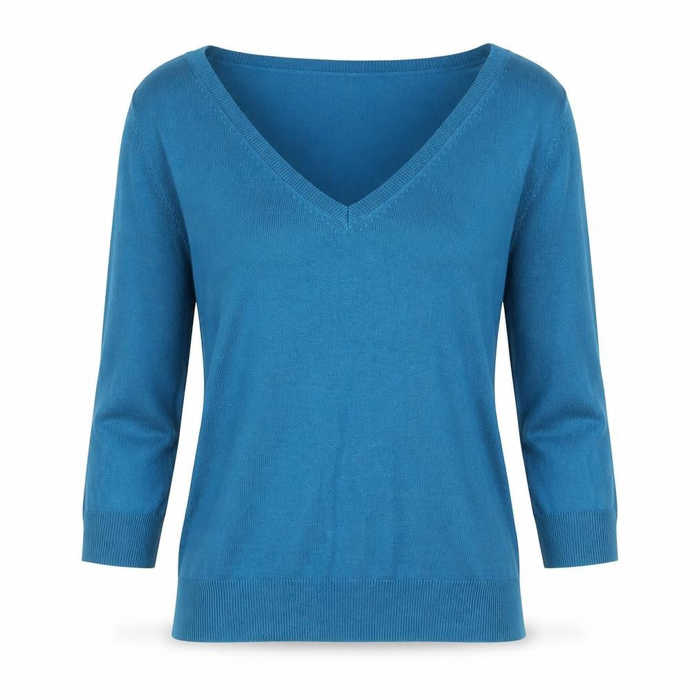 Womens UK Size 8 New Look Blue Pullover Jumper