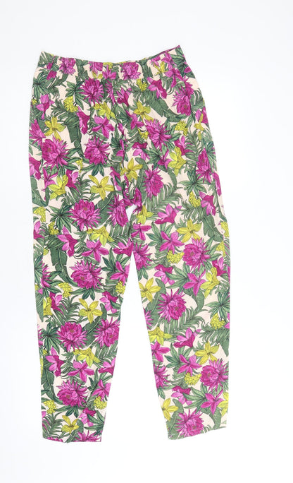 Womens UK Size 6 H&M Regular Fit  Multicoloured Trousers