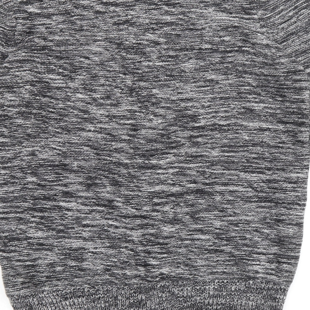 Divided by H&M Mens Black Round Neck Cotton Pullover Jumper Size M Long Sleeve