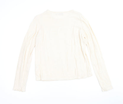 Womens UK Size S EWM Beige Pullover Jumper