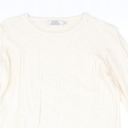 Womens UK Size S EWM Beige Pullover Jumper