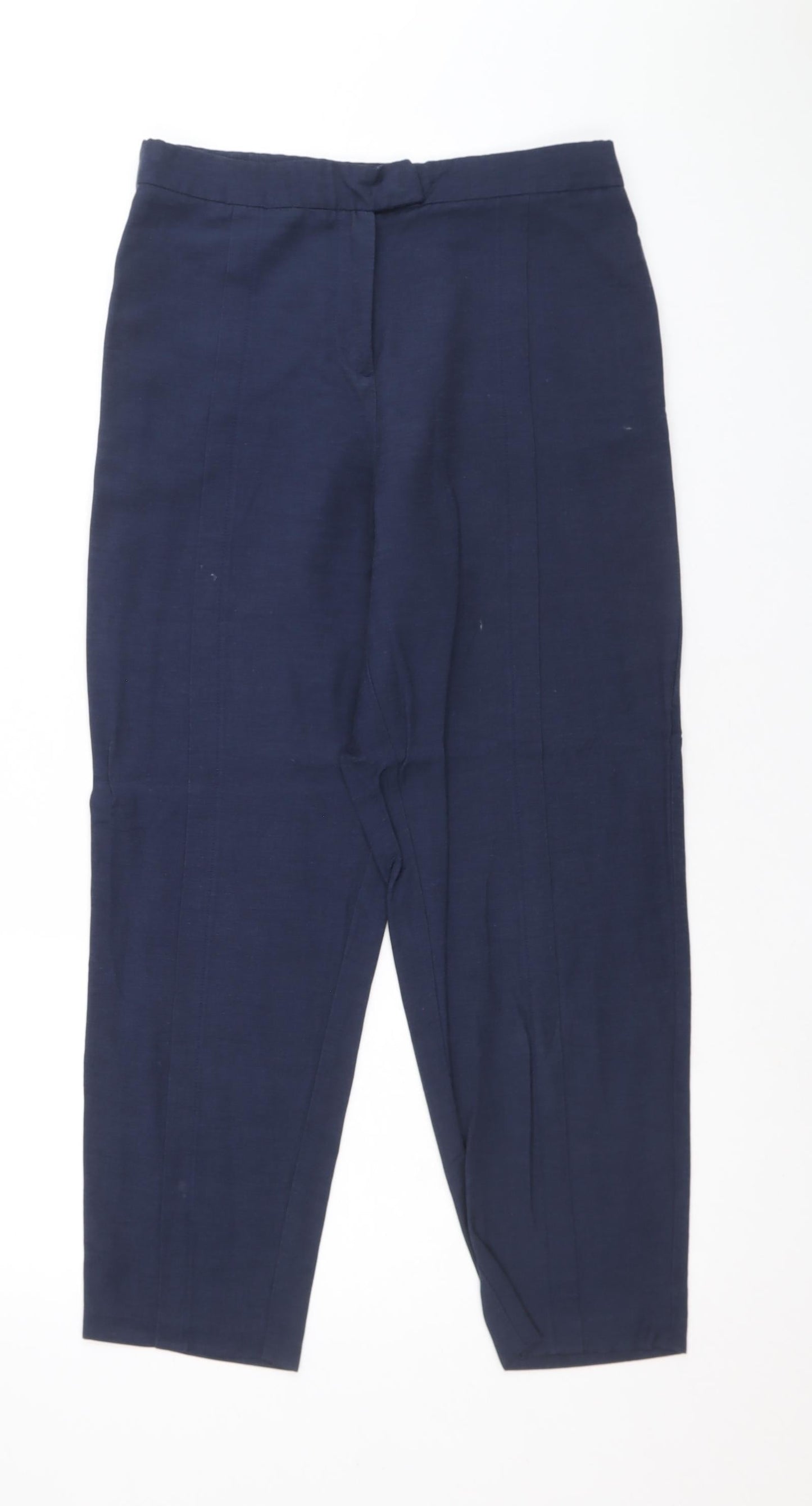 Womens UK Size 8 Sisley Regular Fit  Blue Trousers