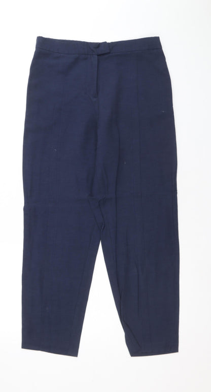 Womens UK Size 8 Sisley Regular Fit  Blue Trousers
