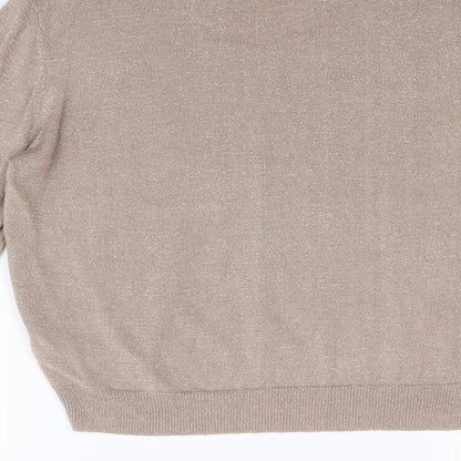 Womens UK Size 12 Topshop Gold Pullover Jumper