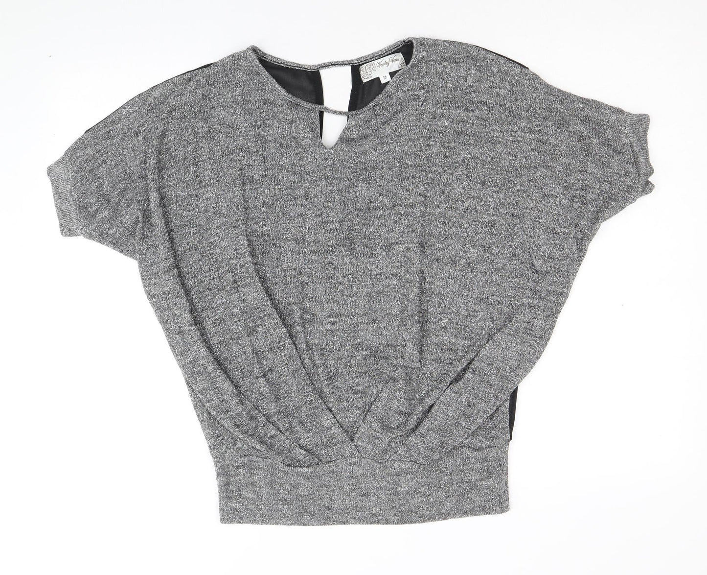Womens UK Size M Voulez-Vous Silver Pullover Jumper