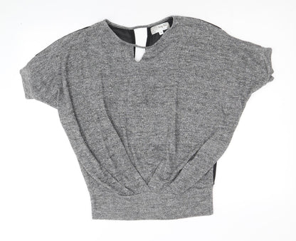 Womens UK Size M Voulez-Vous Silver Pullover Jumper