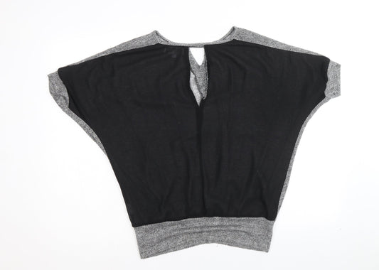 Womens UK Size M Voulez-Vous Silver Pullover Jumper