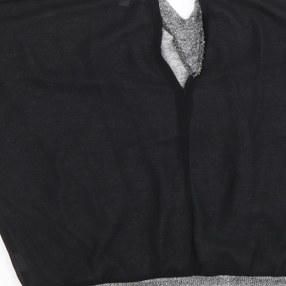 Womens UK Size M Voulez-Vous Silver Pullover Jumper