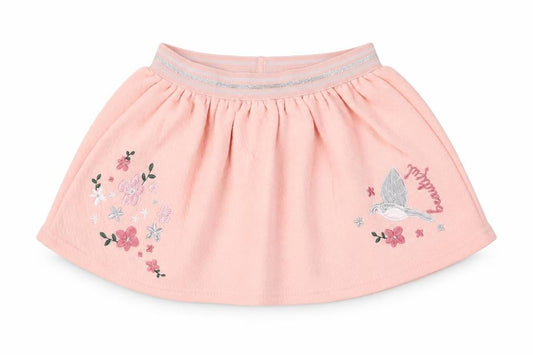 SoCute Girls Pink Cotton Skater Skirt Size 9-12 Months Pull On