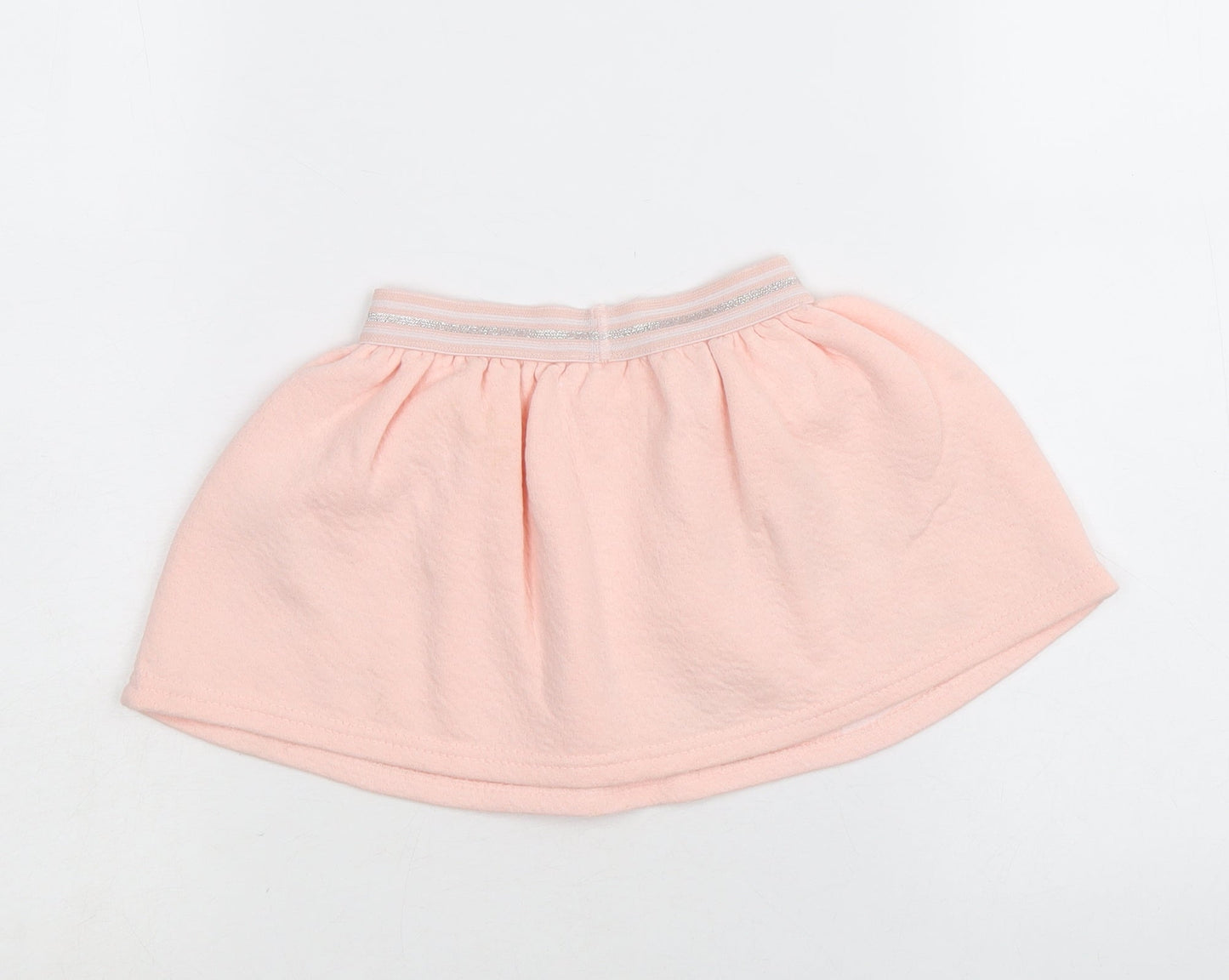 SoCute Girls Pink Cotton Skater Skirt Size 9-12 Months Pull On