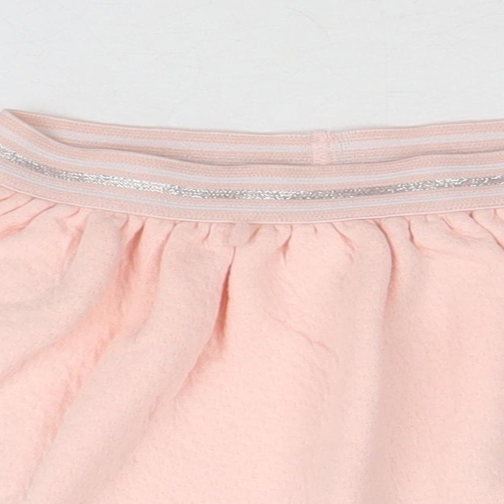 SoCute Girls Pink Cotton Skater Skirt Size 9-12 Months Pull On