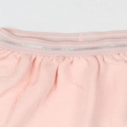 SoCute Girls Pink Cotton Skater Skirt Size 9-12 Months Pull On