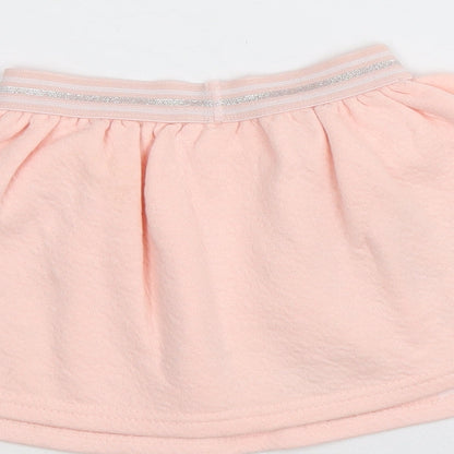 SoCute Girls Pink Cotton Skater Skirt Size 9-12 Months Pull On