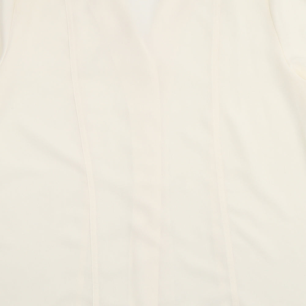 Womens UK Size M Joella Di Marco Yellow Basic Button-Up
