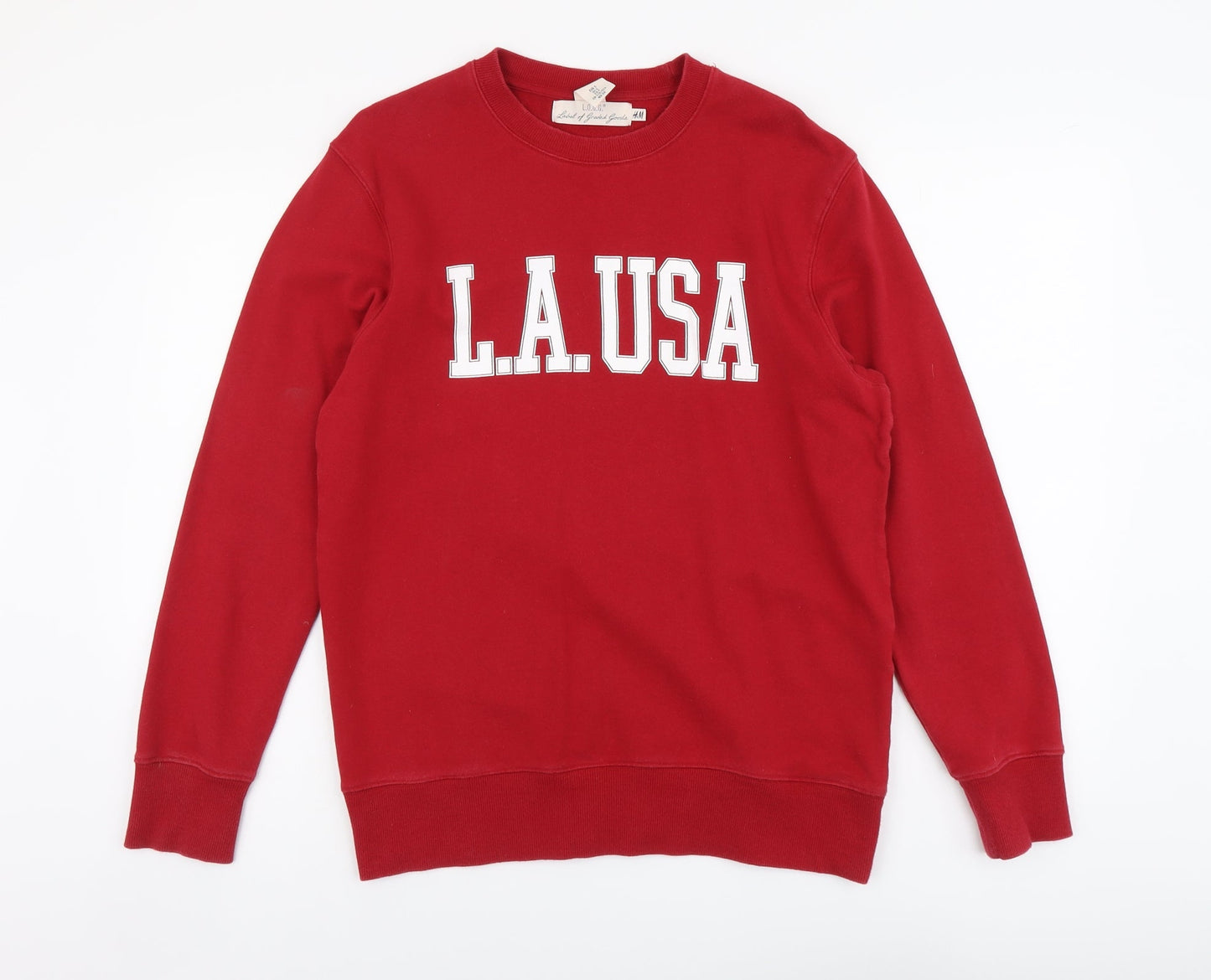 Mens UK Size S H&M Red Pullover Sweatshirt