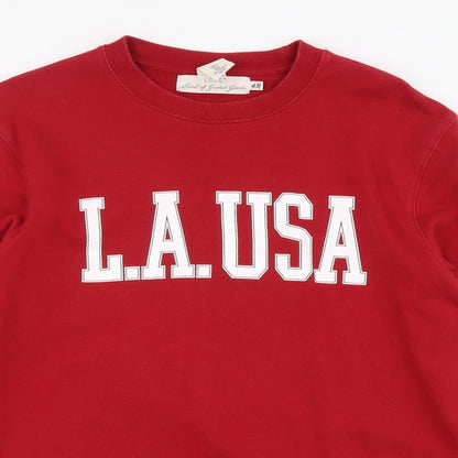 Mens UK Size S H&M Red Pullover Sweatshirt