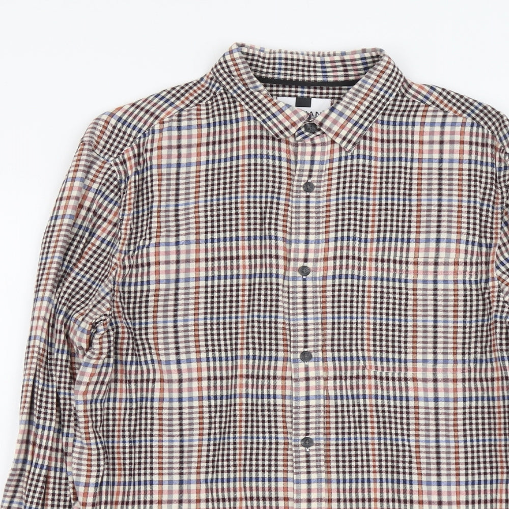Mens UK Size M Topman Multicoloured  Button-Up Long Sleeve Casual Shirt
