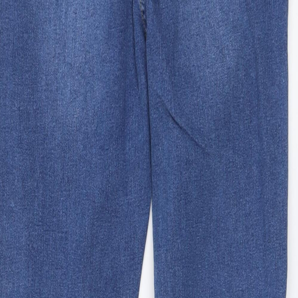 SheIn Womens Blue Cotton Skinny Jeans Size M L27 in Regular Button