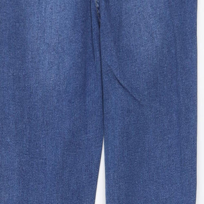 SheIn Womens Blue Cotton Skinny Jeans Size M L27 in Regular Button
