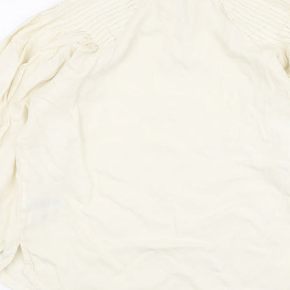 Womens UK Size 8 Marks and Spencer Beige Basic Blouse