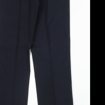 Mens UK Size 32 in C&A Regular Fit Dress Pants Blue Trousers