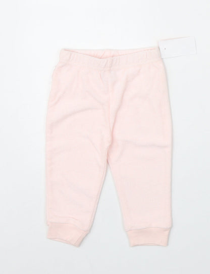 Chickpea Baby Pink Cotton Jogger Trousers Size 6-9 Months Pullover