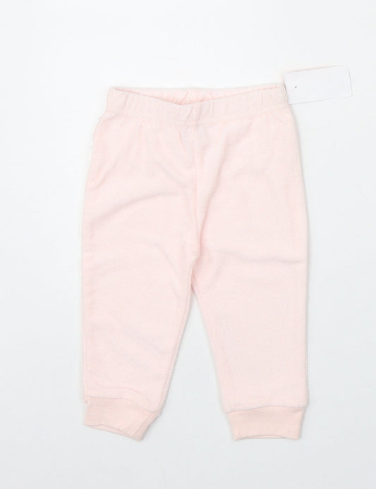 Chickpea Baby Pink Cotton Jogger Trousers Size 6-9 Months Pullover