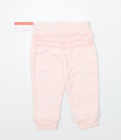 Chickpea Baby Pink Cotton Jogger Trousers Size 6-9 Months Pullover