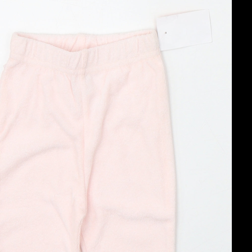 Chickpea Baby Pink Cotton Jogger Trousers Size 6-9 Months Pullover