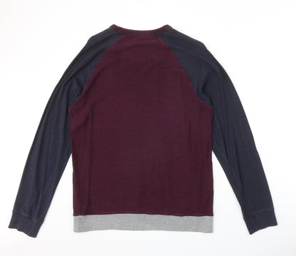 Mens UK Size M Easy Red Pullover Sweatshirt