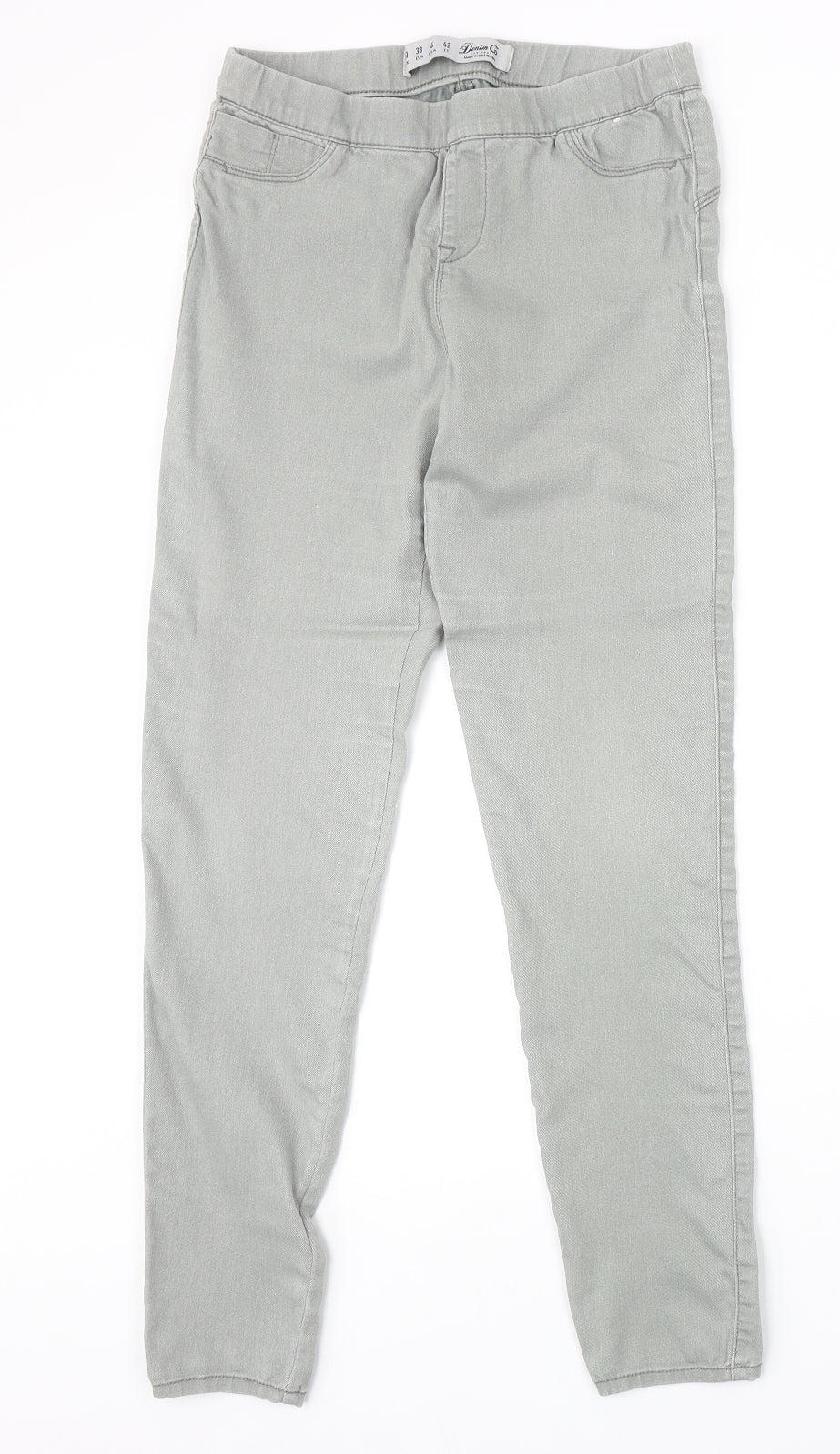 Denim & Co. Womens Grey Cotton Jegging Jeans Size 10 Regular