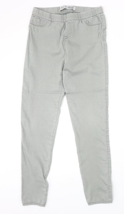 Denim & Co. Womens Grey Cotton Jegging Jeans Size 10 Regular