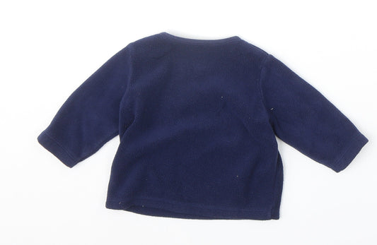 George Boys Blue Polyester Pullover Jumper Size 3-6 Months Snap - Future Batman