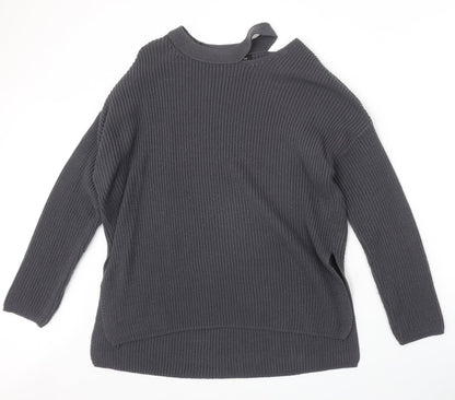 Womens UK Size 8 New Look Grey Pullover Jumper