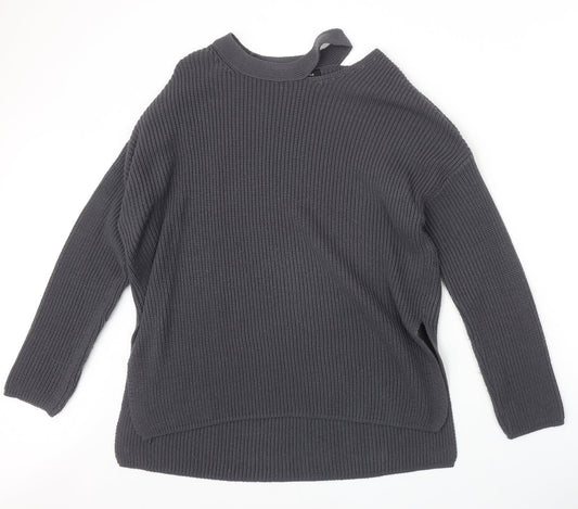 Womens UK Size 8 New Look Grey Pullover Jumper