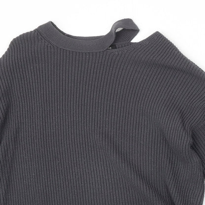 Womens UK Size 8 New Look Grey Pullover Jumper