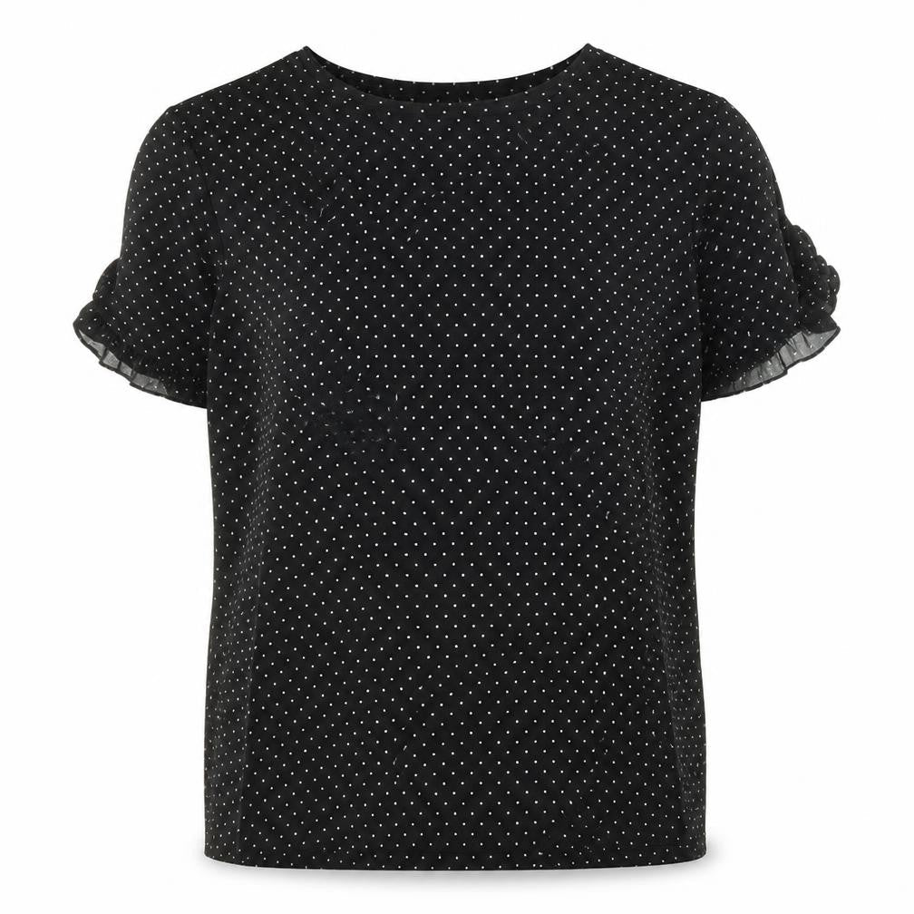 Womens UK Size M Oasis Black Basic T-Shirt