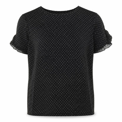 Womens UK Size M Oasis Black Basic T-Shirt